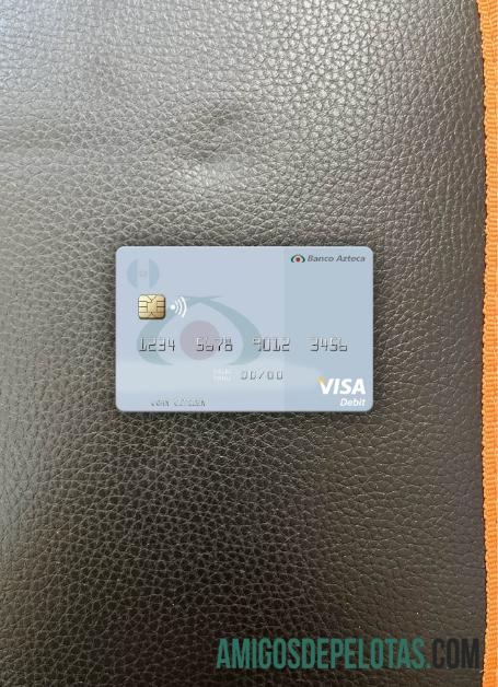 Guatemala Azteca Bank Visa Cartão de Débito Photolook Front exemplo